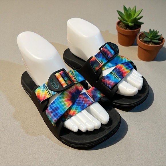 Chaco Shoes - Chaco Chillo Slides Tie Dye Sandals Size 5